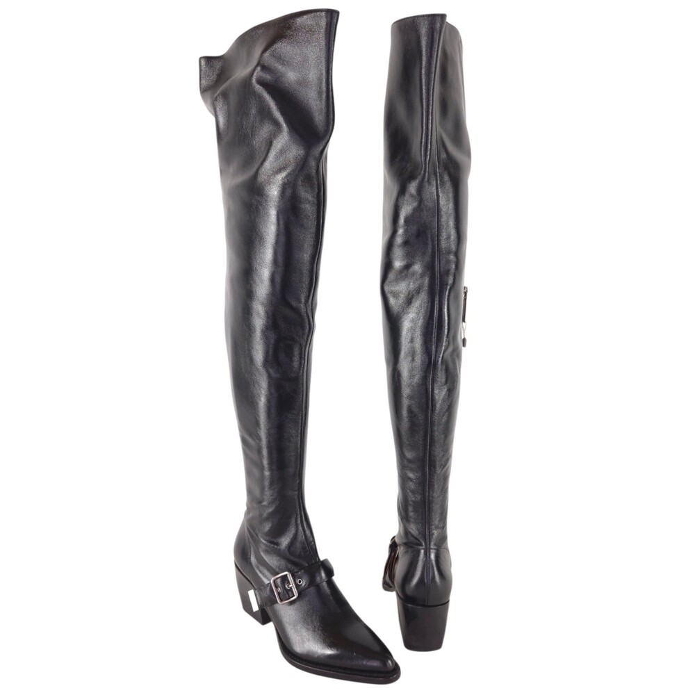Chloe Over the Knee Harness Boots US 9.5 EU 39.5 Womens Black $1650